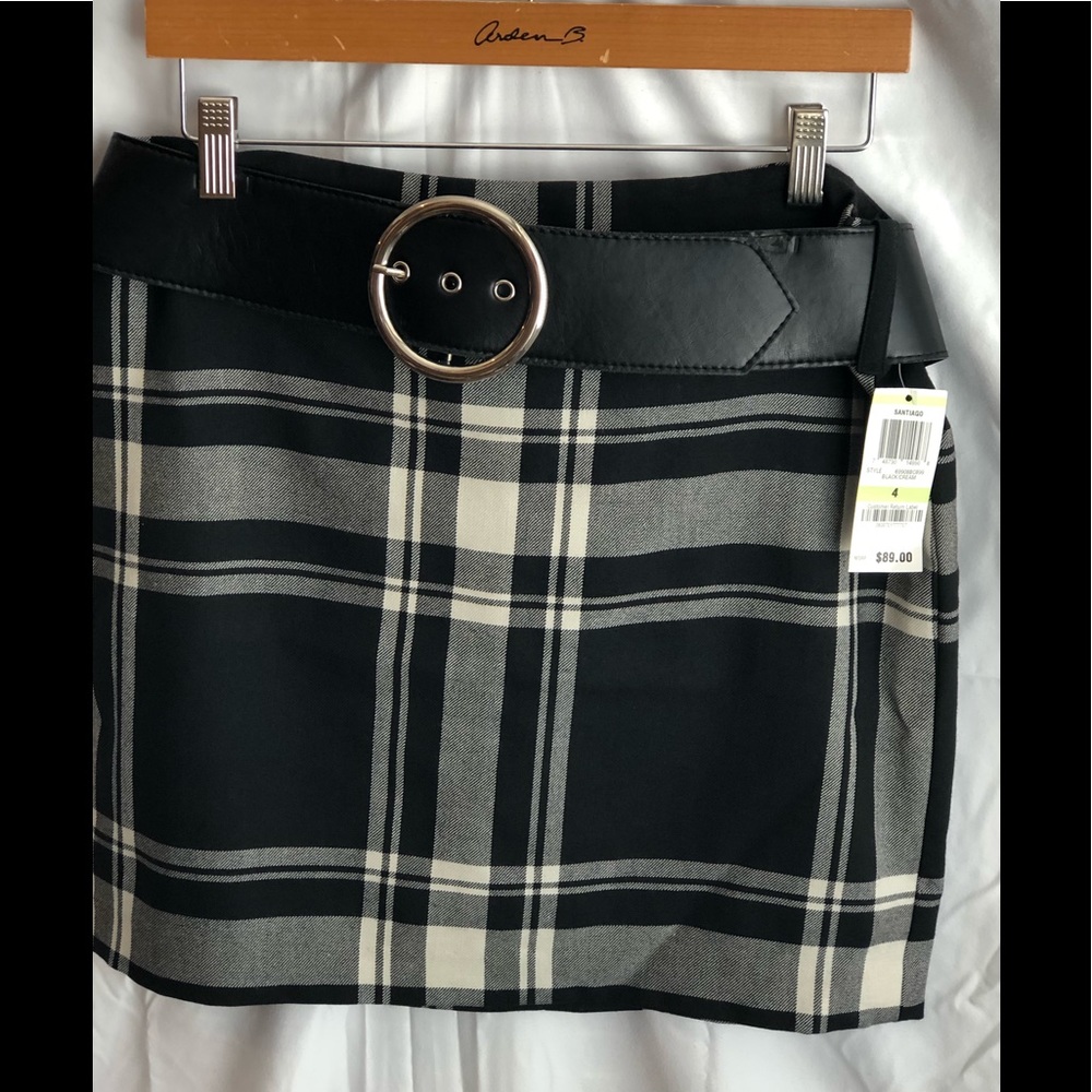 INC plaid skirt NWT